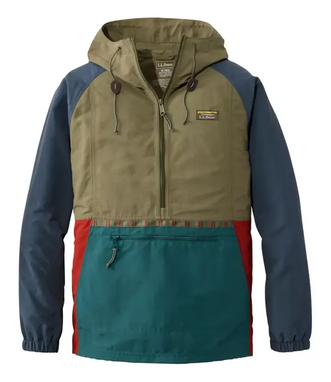 L.L.Bean M's Mountain Classic Anorak, Multi-Color