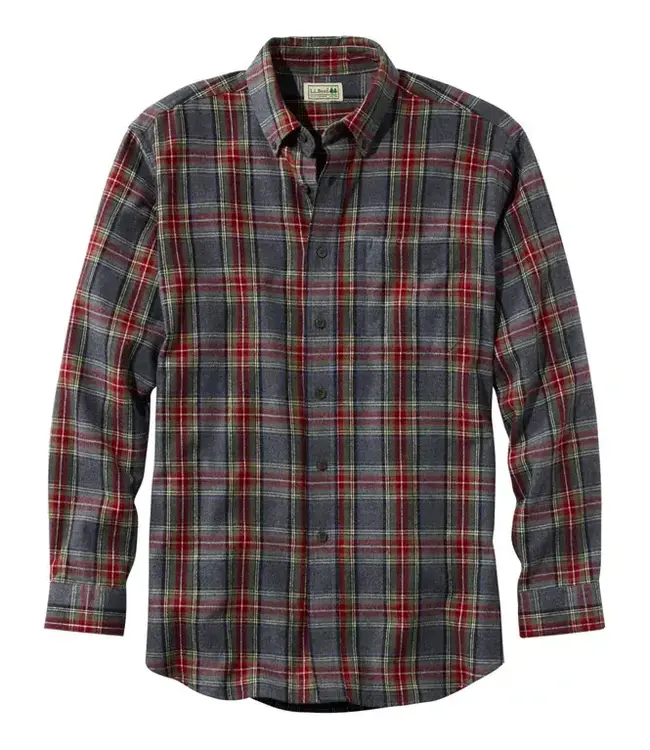 L.L.Bean M's Scotch Plaid Flannel Shirt, Traditional Fit