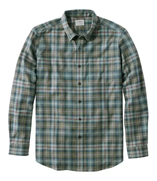 L.L.Bean M's Scotch Plaid Flannel Shirt, Traditional Fit