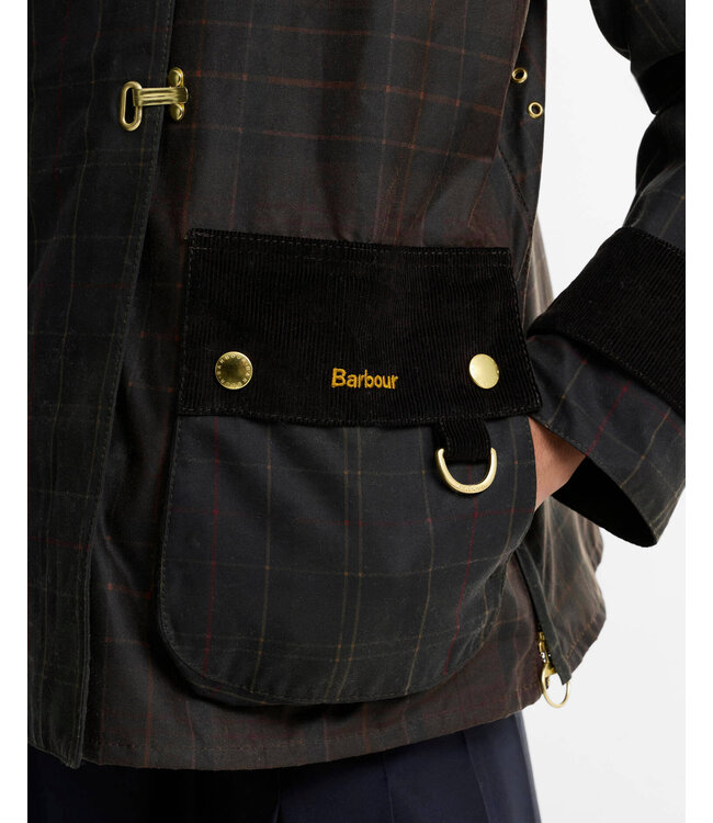 Barbour W's Hazelwood Checked Waxed Jacket