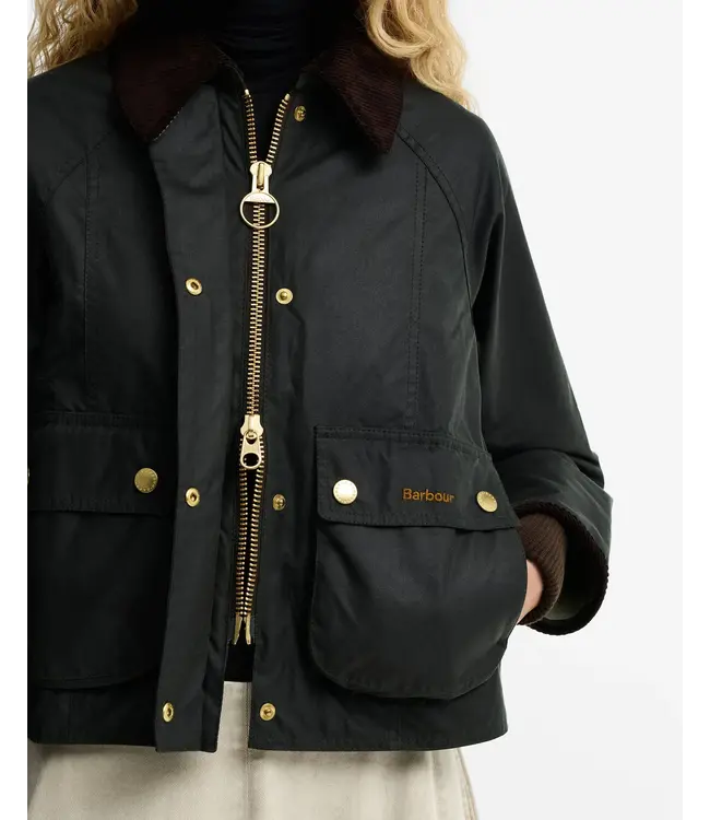 Barbour W's Cropped Beadnell Waxed Jacket