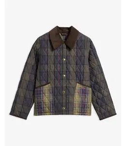 Barbour W's Tartan Reimagined Icons Tartan Cropped Liddesdale Quilted Jacket