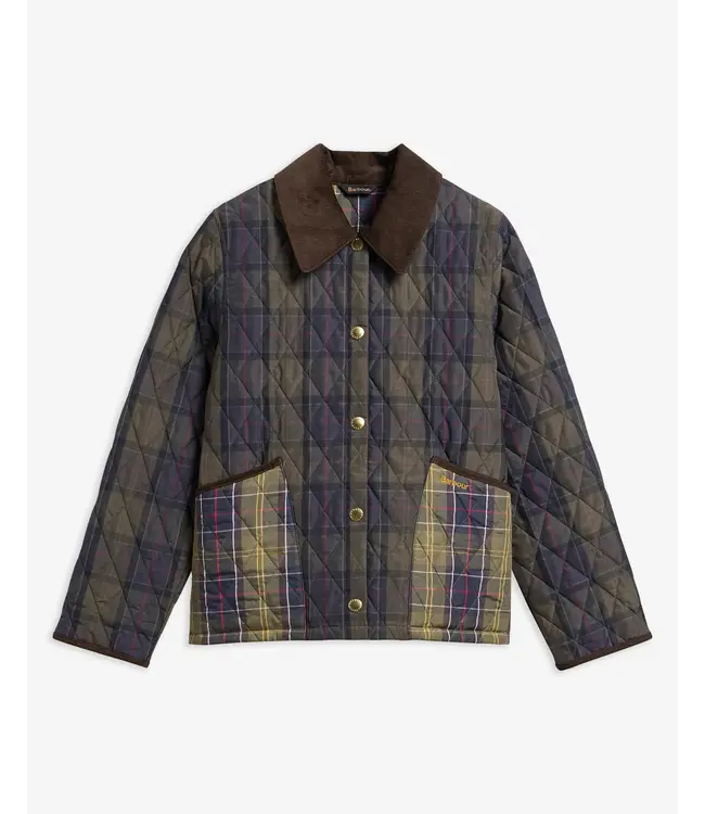 Barbour W's Tartan Reimagined Icons Tartan Cropped Liddesdale Quilted Jacket