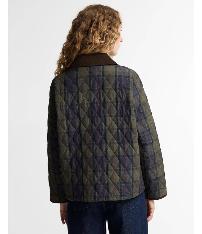 Barbour W's Tartan Reimagined Icons Tartan Cropped Liddesdale Quilted Jacket