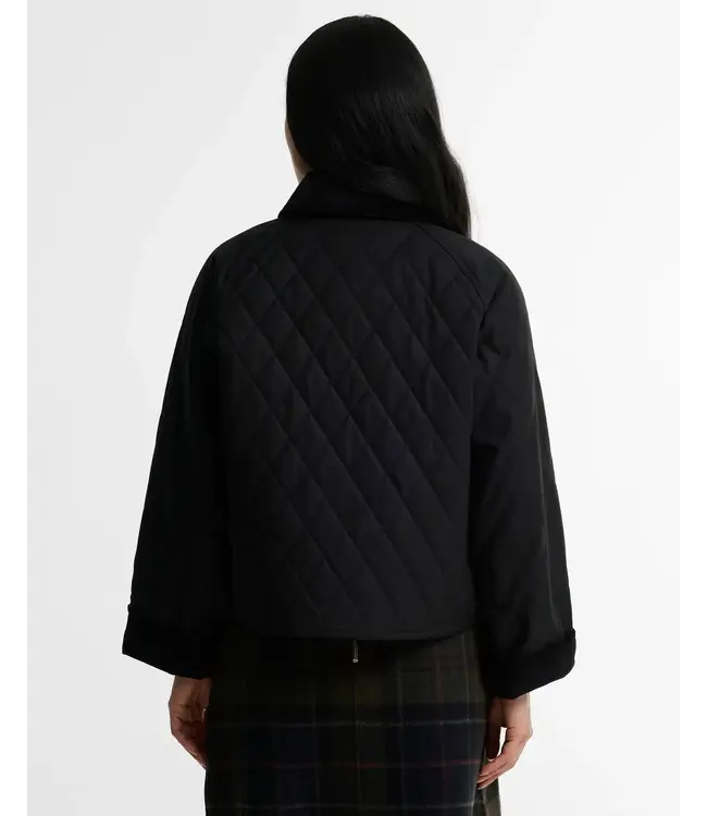 Barbour W's Icons Quilted Spey Waxed Jacket