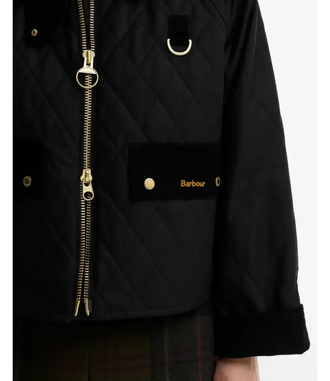 Barbour W's Icons Quilted Spey Waxed Jacket