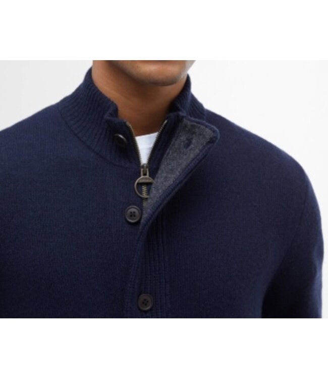Barbour M's Essential Elbow-Patch Cardigan