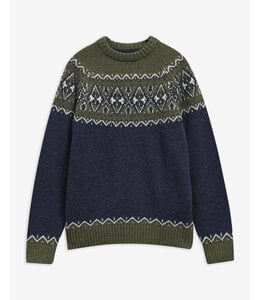 Barbour M's Tisbury Fair Isle Crew Neck Jumper