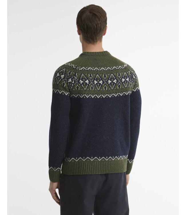 Barbour M's Tisbury Fair Isle Crew Neck Jumper