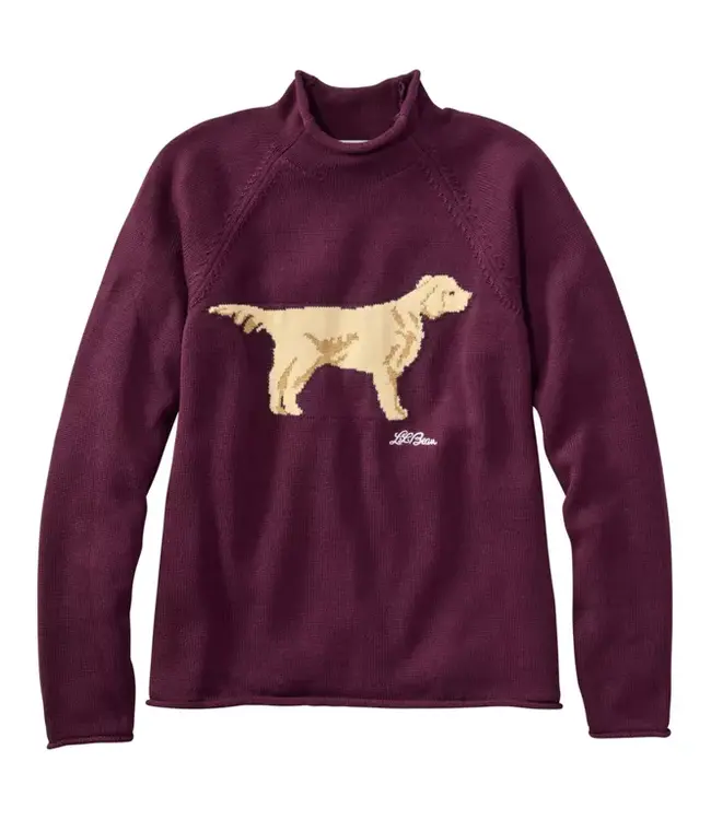 L.L.Bean W's The Original Double L® Sweater, Novelty Rollneck