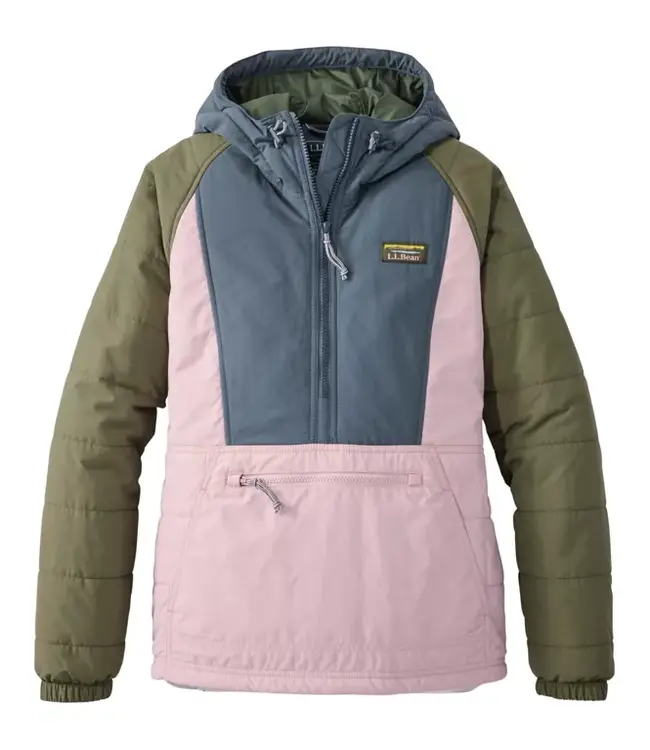 L.L.Bean W's Mountain Classic Insulated Anorak, Colorblock