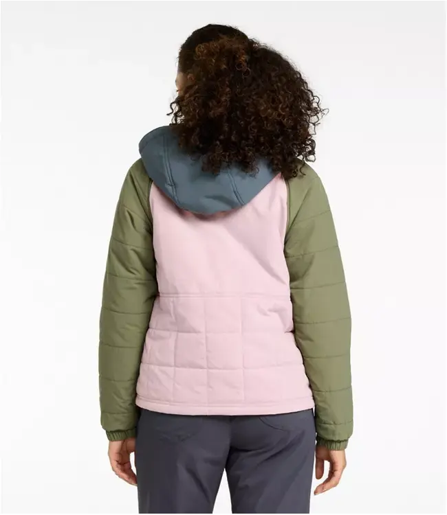 L.L.Bean W's Mountain Classic Insulated Anorak, Colorblock