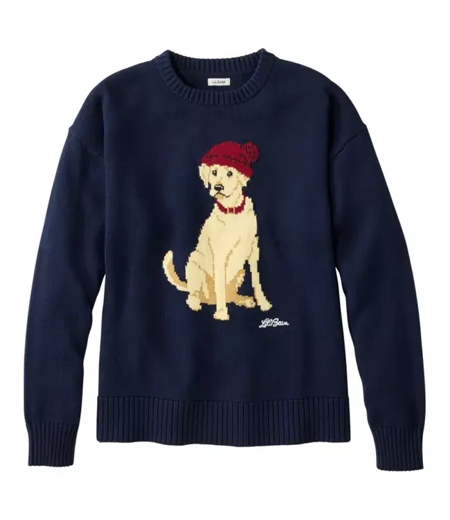 L.L.Bean W's The Original Double L® Sweater, Novelty Crewneck