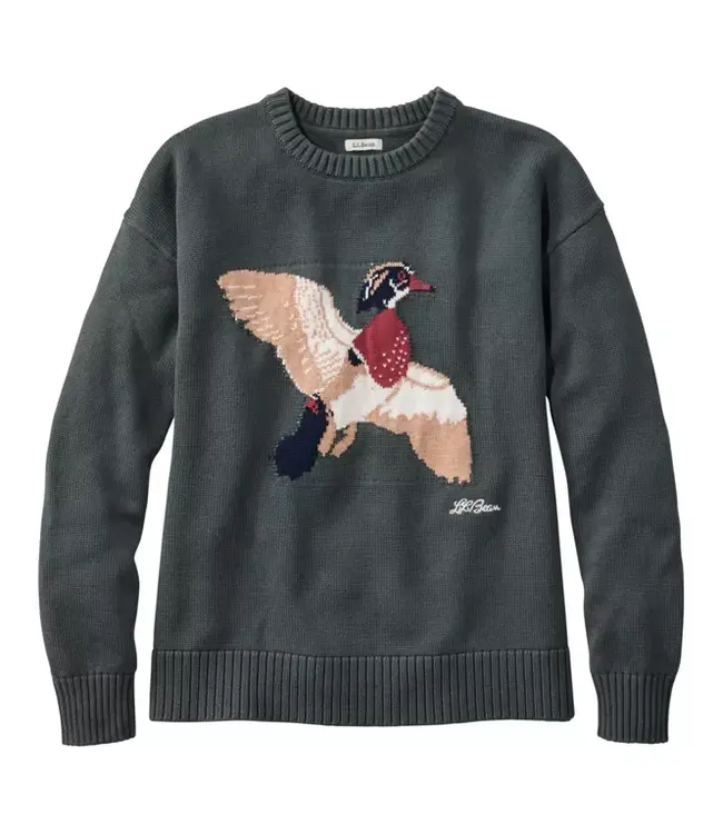 L.L.Bean W's The Original Double L® Sweater, Novelty Crewneck
