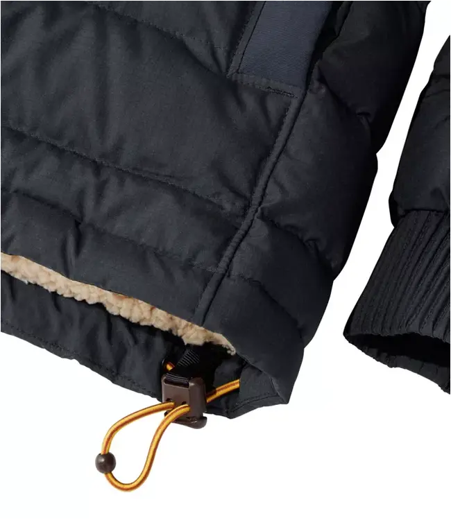 L.L.Bean M's Mountain Classic Down Hooded Jacket, Sherpa-Lined