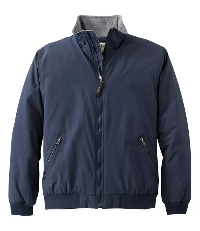L.L.Bean M's Warm-Up Jacket, Fleece Lined