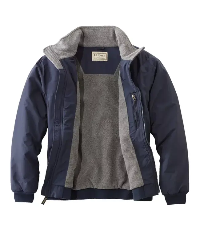 L.L.Bean M's Warm-Up Jacket, Fleece Lined