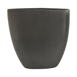 16”H X 5.5” BLACK SASSO CERAMIC VASE (AD
