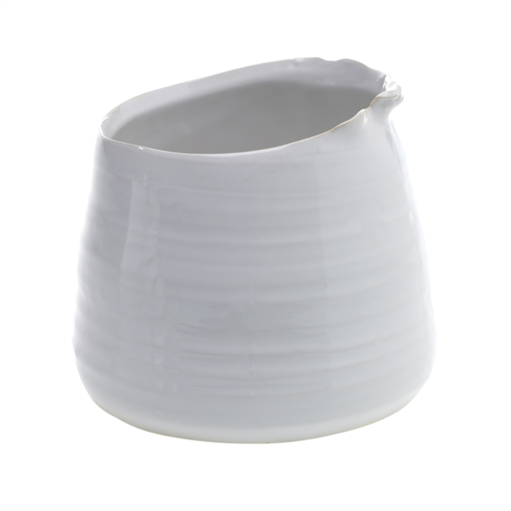 5.5'' x 4.5’' WHITE Tegan Pot and Vase (AD)