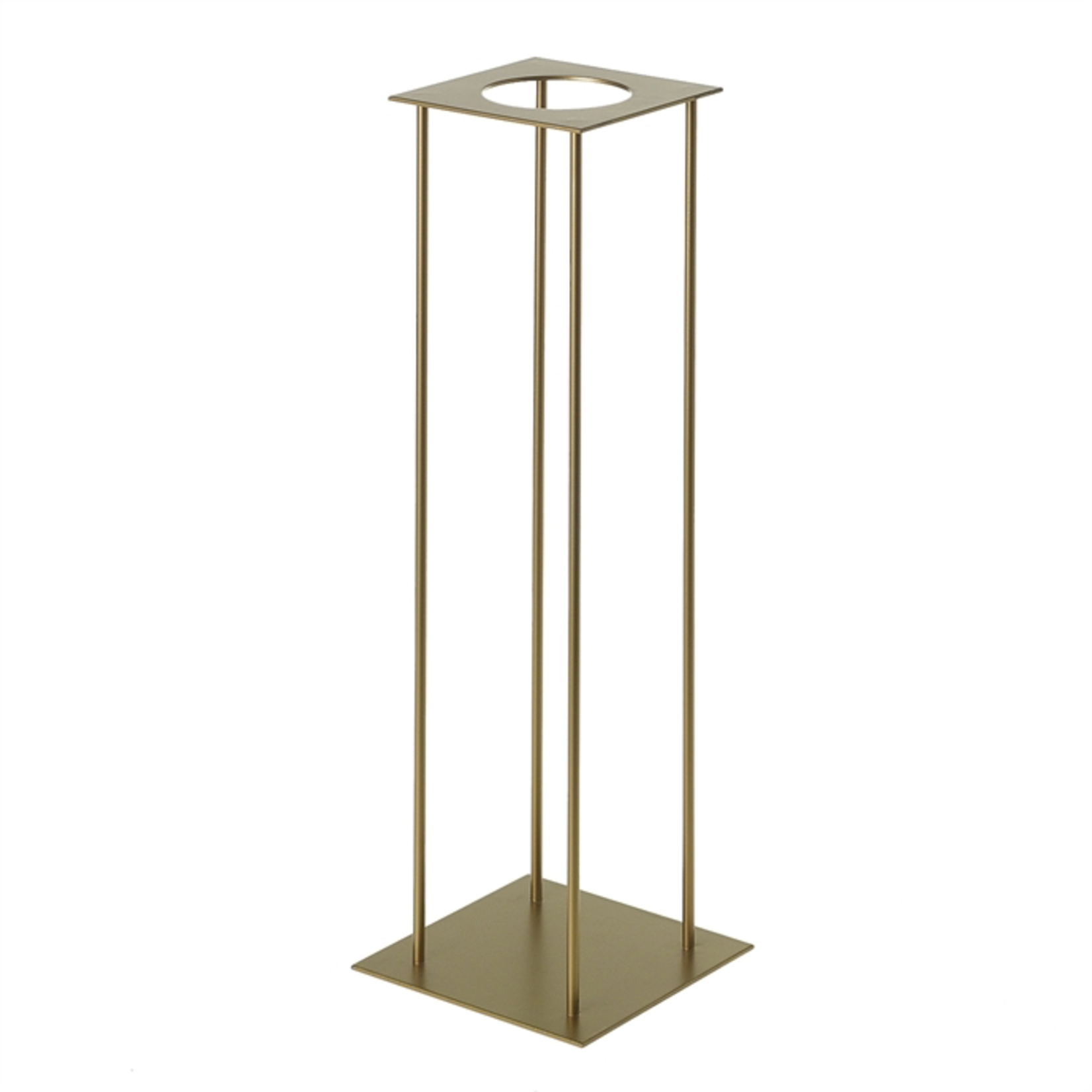 29.5” X8” X 8” GOLD HARLOW STAND (AD)