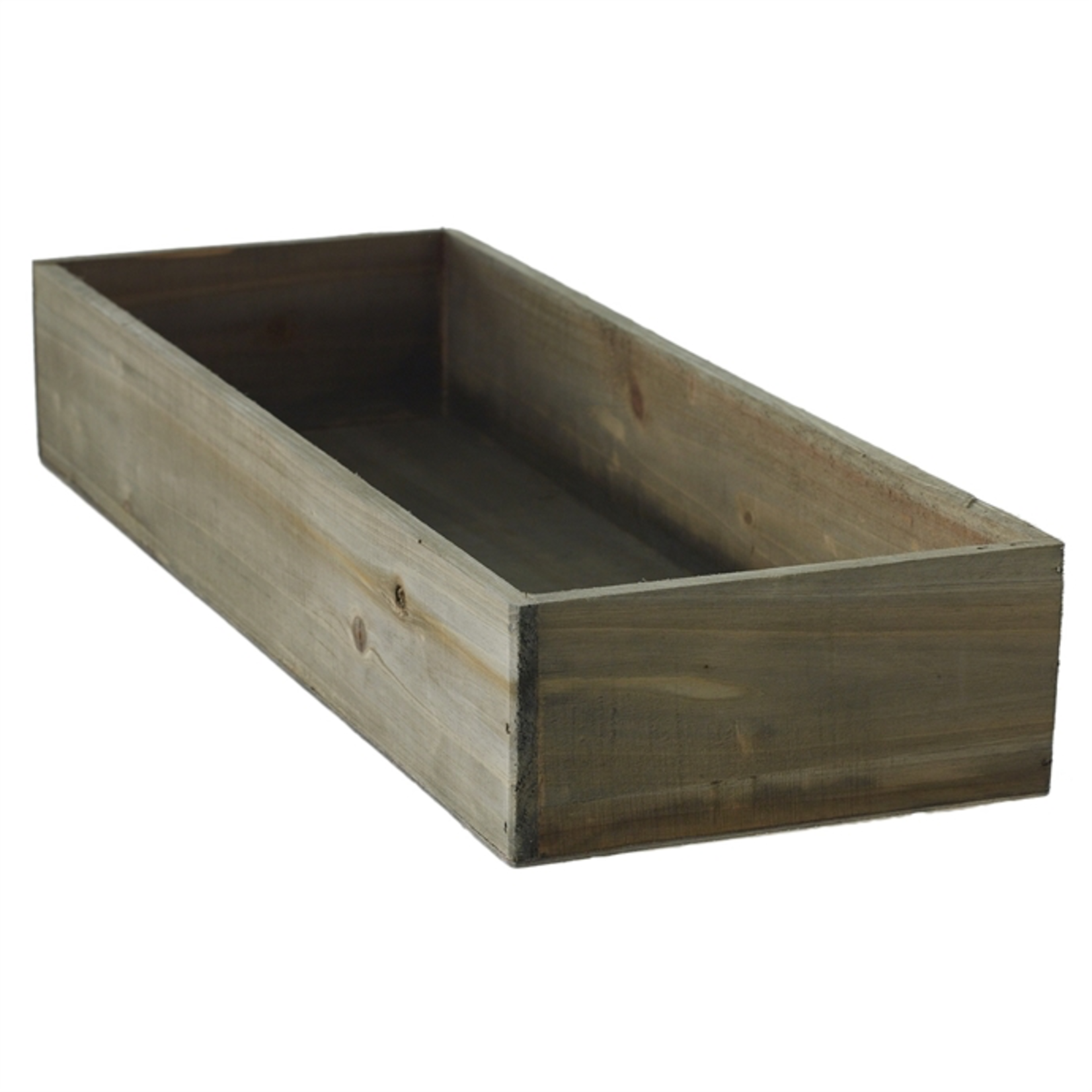 18.25'' x 6.5'' x 3’' NATURAL WOODLAND PLANTER (AD)