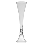 32” X 10” CLARINET GLASS VASE (AD)