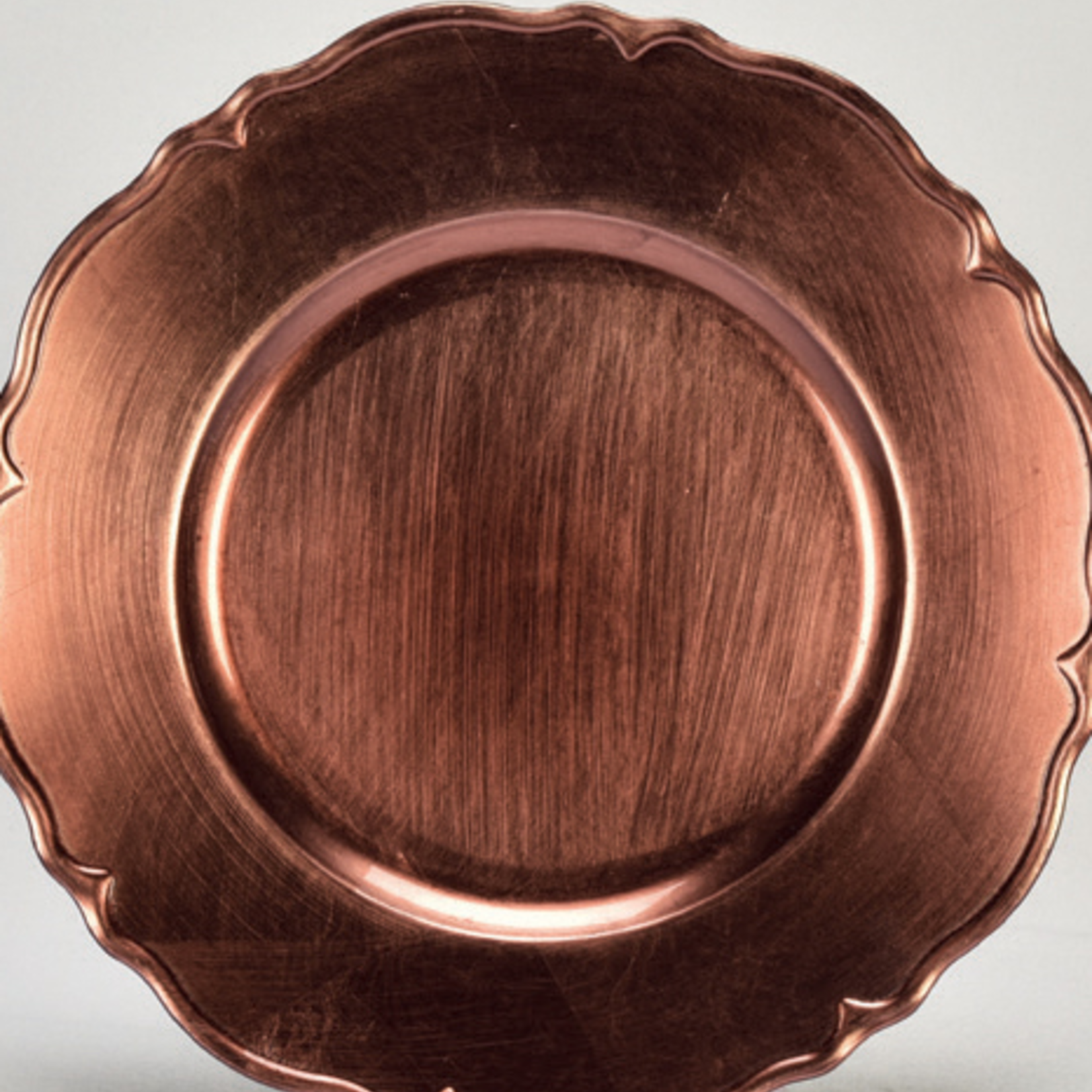 40% off was $3 now $1.79. 13" ROSE GOLD CHARGER PLATE