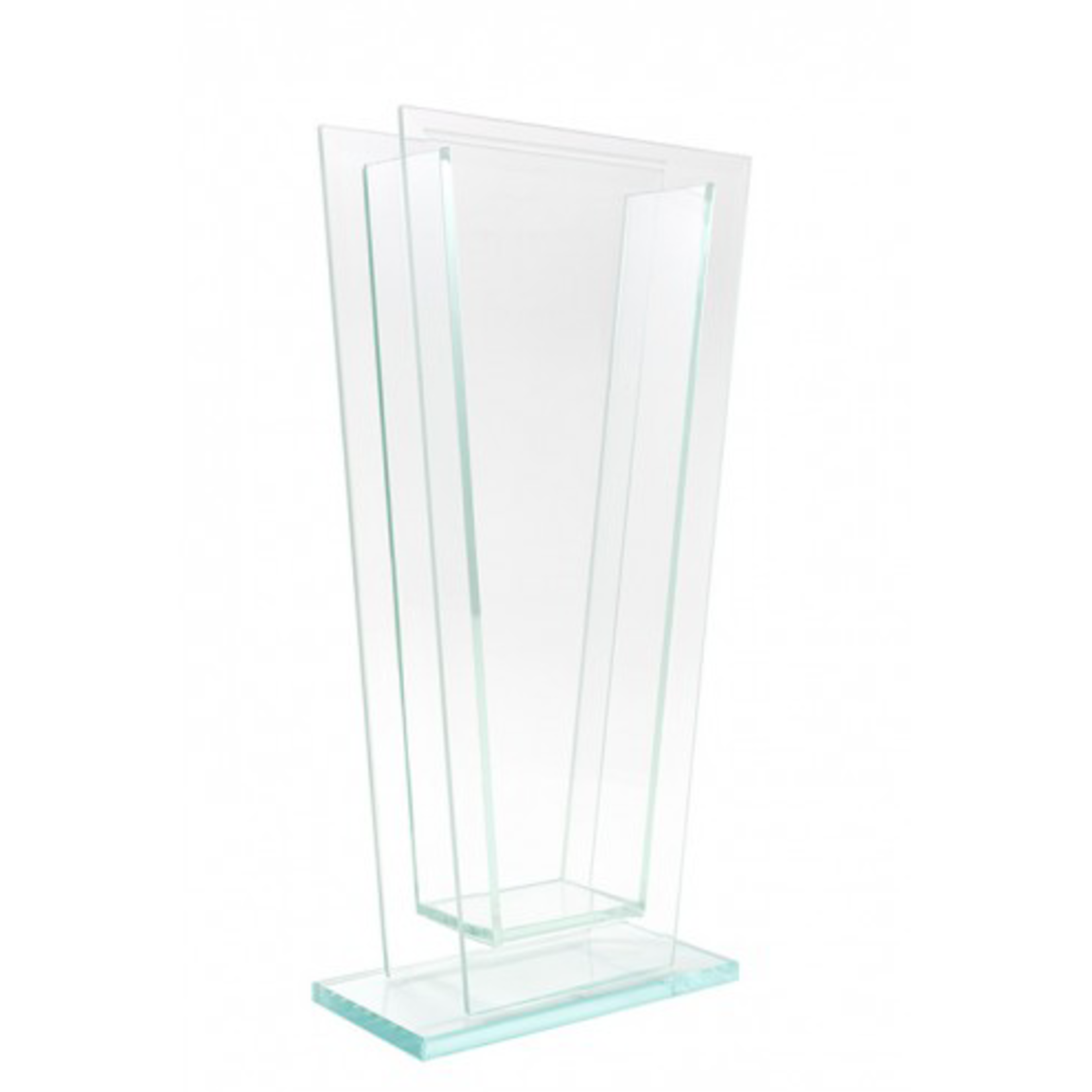 12”H X 2” X 5” TAPERED PLATE GLASS