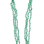 33"" 7 MM METALLIC GREEN BEADS