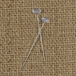 2" diamond corsage pins, 144 pack
