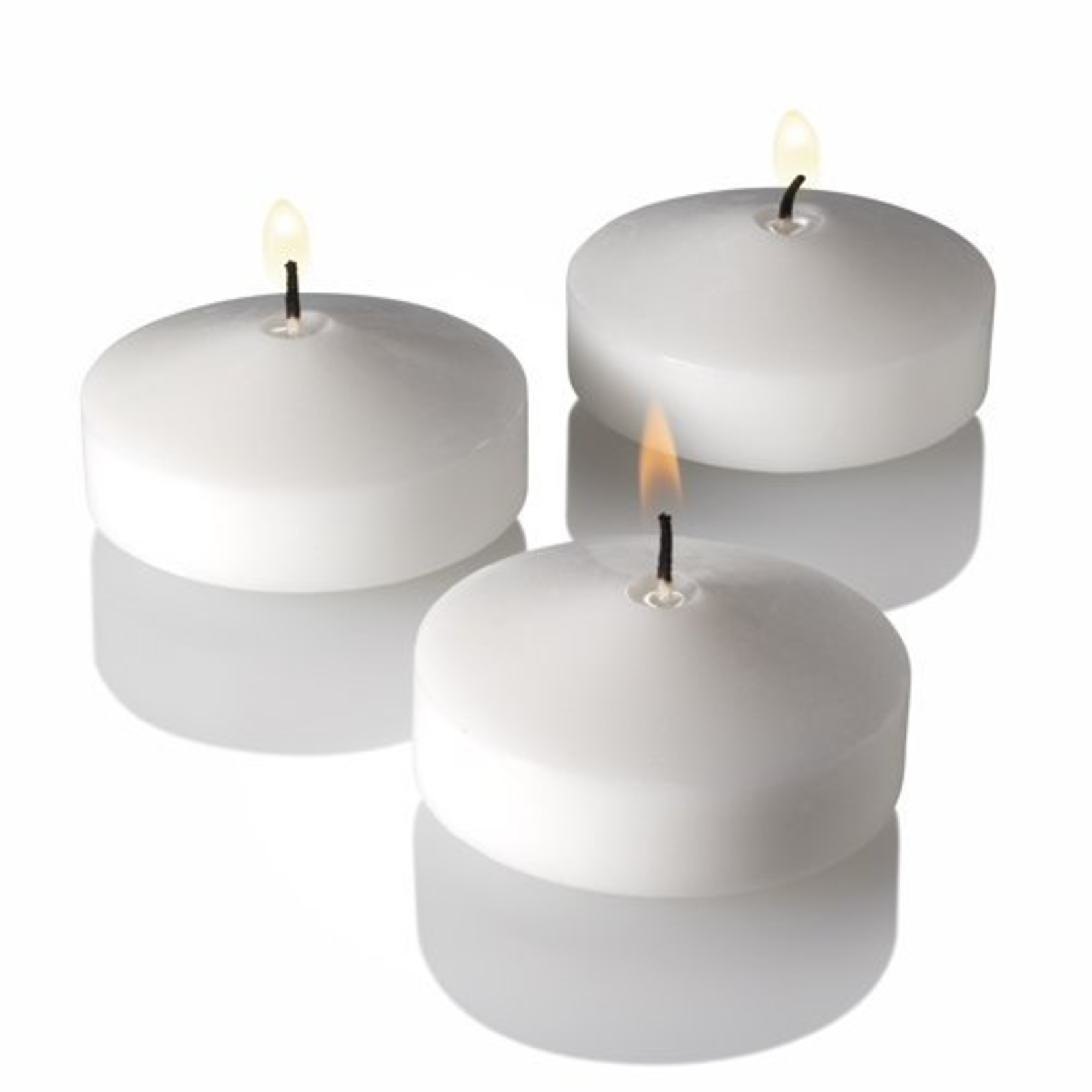 2" White Floating Candle