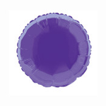 18"" Round Foil Balloon Bulk - Deep Purple