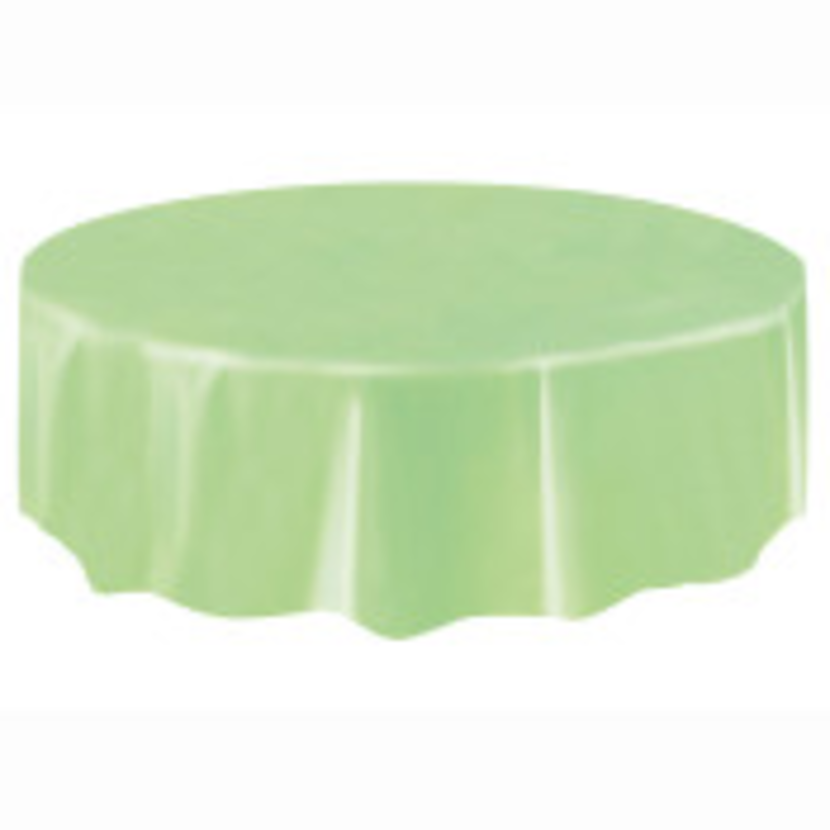 84" TABLE COVER APPLE GREEN ROUND TC