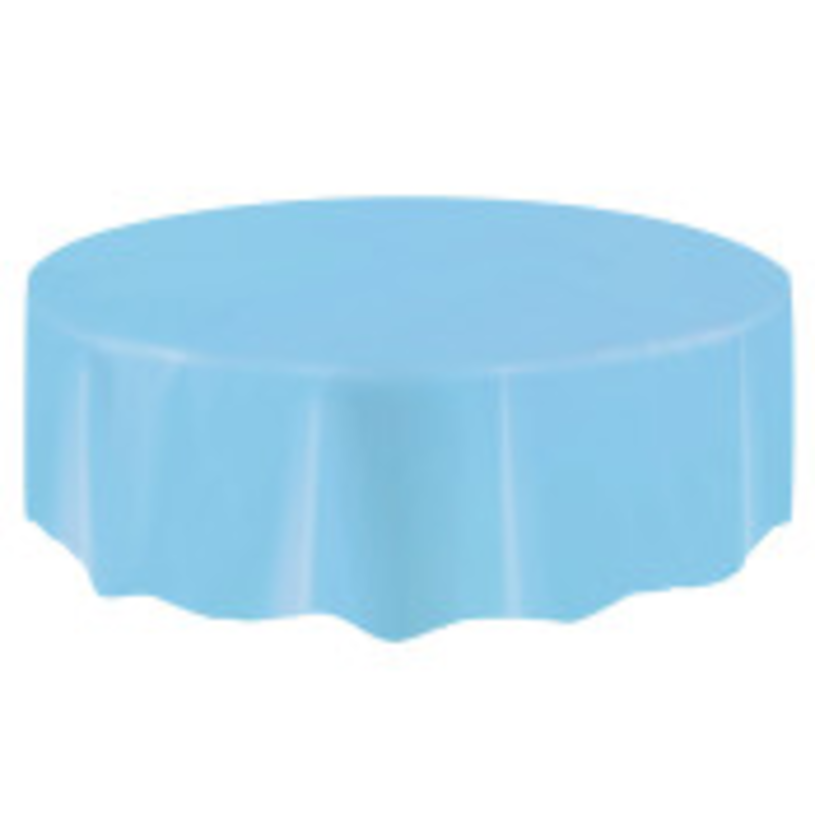 84" TABLE COVER  POWDER BLUE ROUND TC