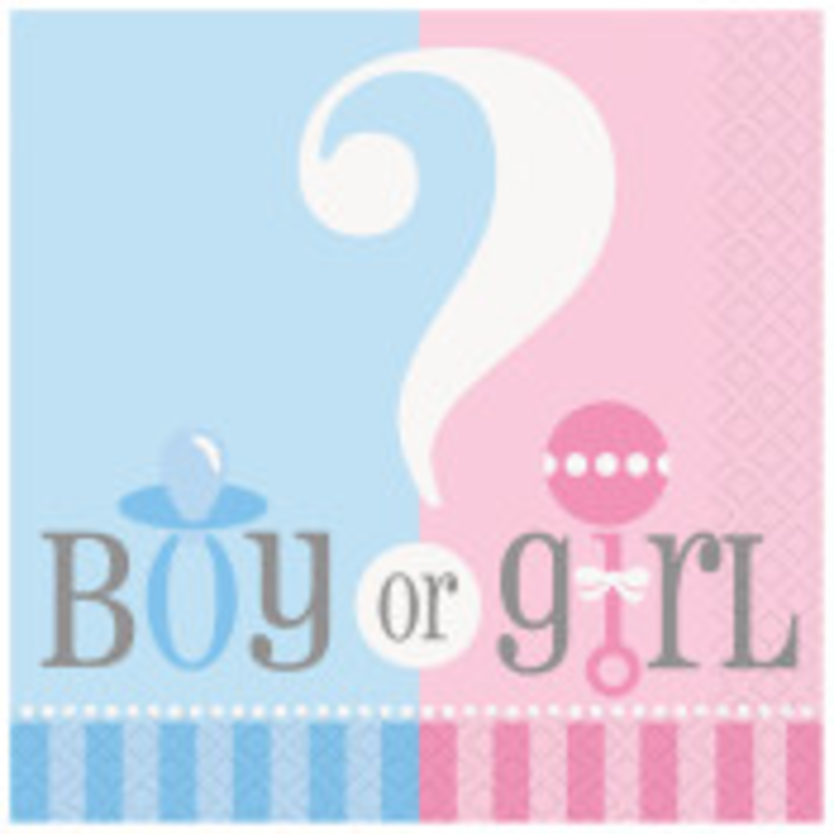 Gender Boy/Girl Beverage Napkin