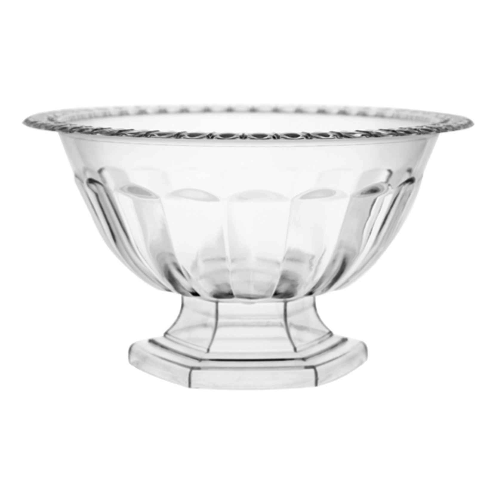 5 3/4" x 10.25" Abby Compote - CLEAR PLASTIC