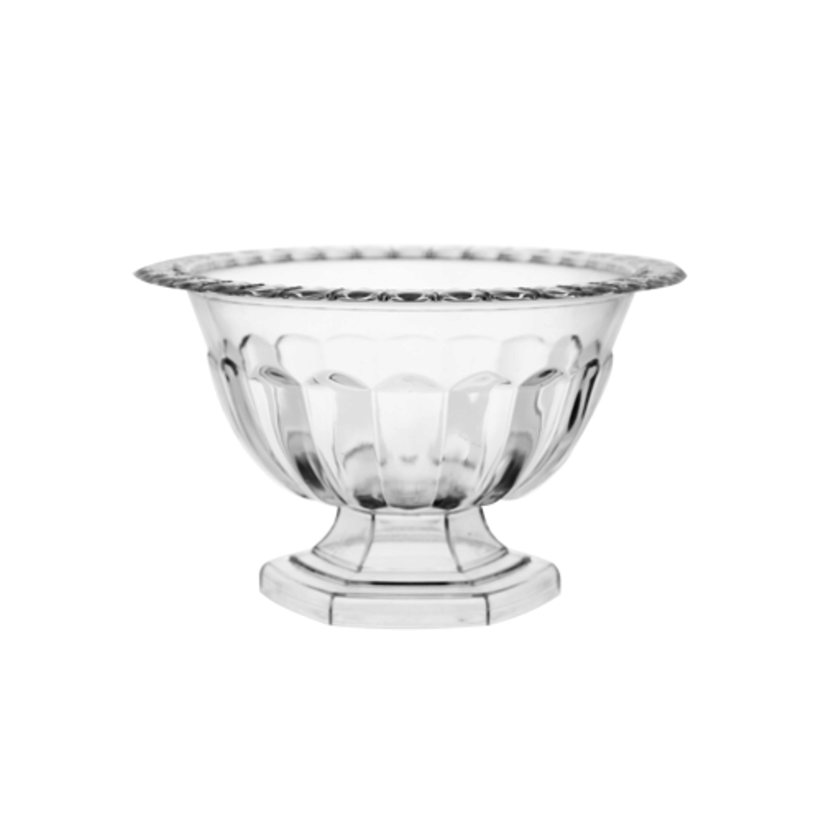 5”h x 8.25" Abby Compote - CLEAR PLASTIC