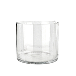 10"H X 12"D CLEAR GLASS CYLINDER VASE