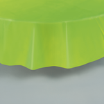 Round Plastic Tablecover 84""-Lime Green