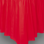 Plastic Tableskirt - Red