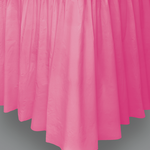 Plastic Tableskirt - Hot Pink