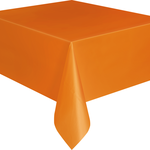 Plastic Tablecover 54""x108"" -Orange