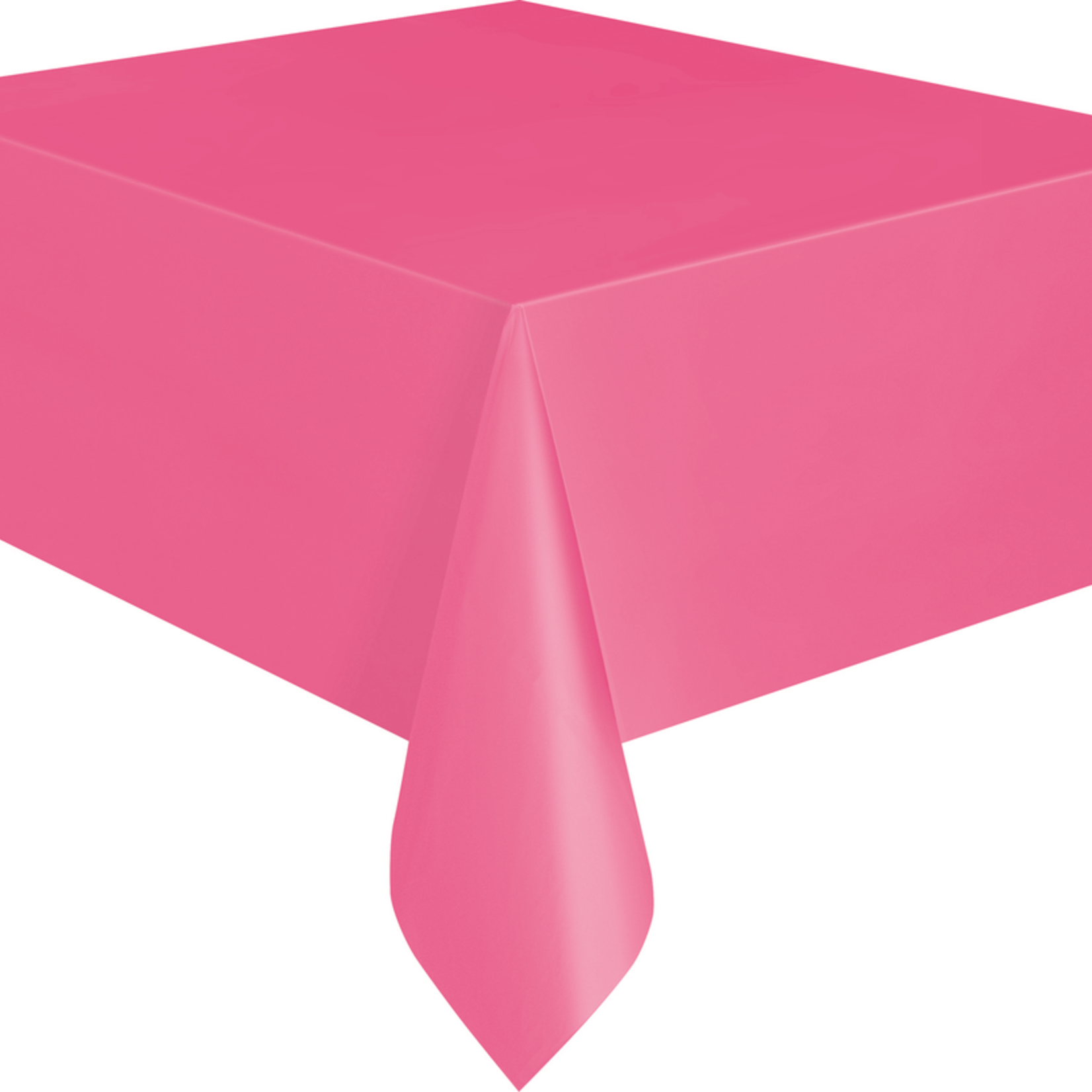 Plastic Tablecover 54""x108"" -Hot Pink
