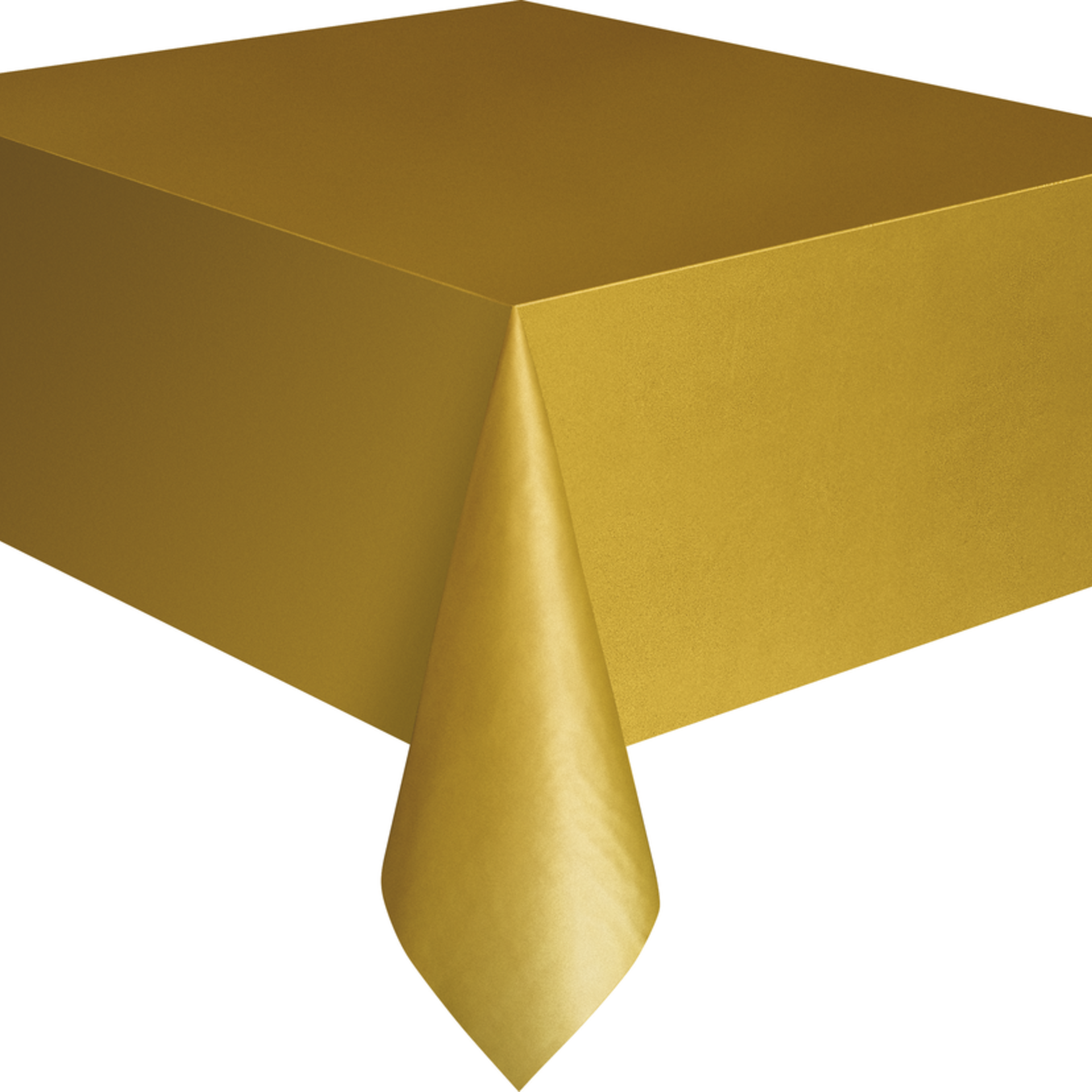 Plastic Tablecover 54""x108"" -Gold
