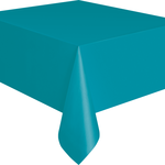 Plastic Tablecover 54""x108"" -Teal