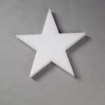 12" x 1" White STYROFOAM Star