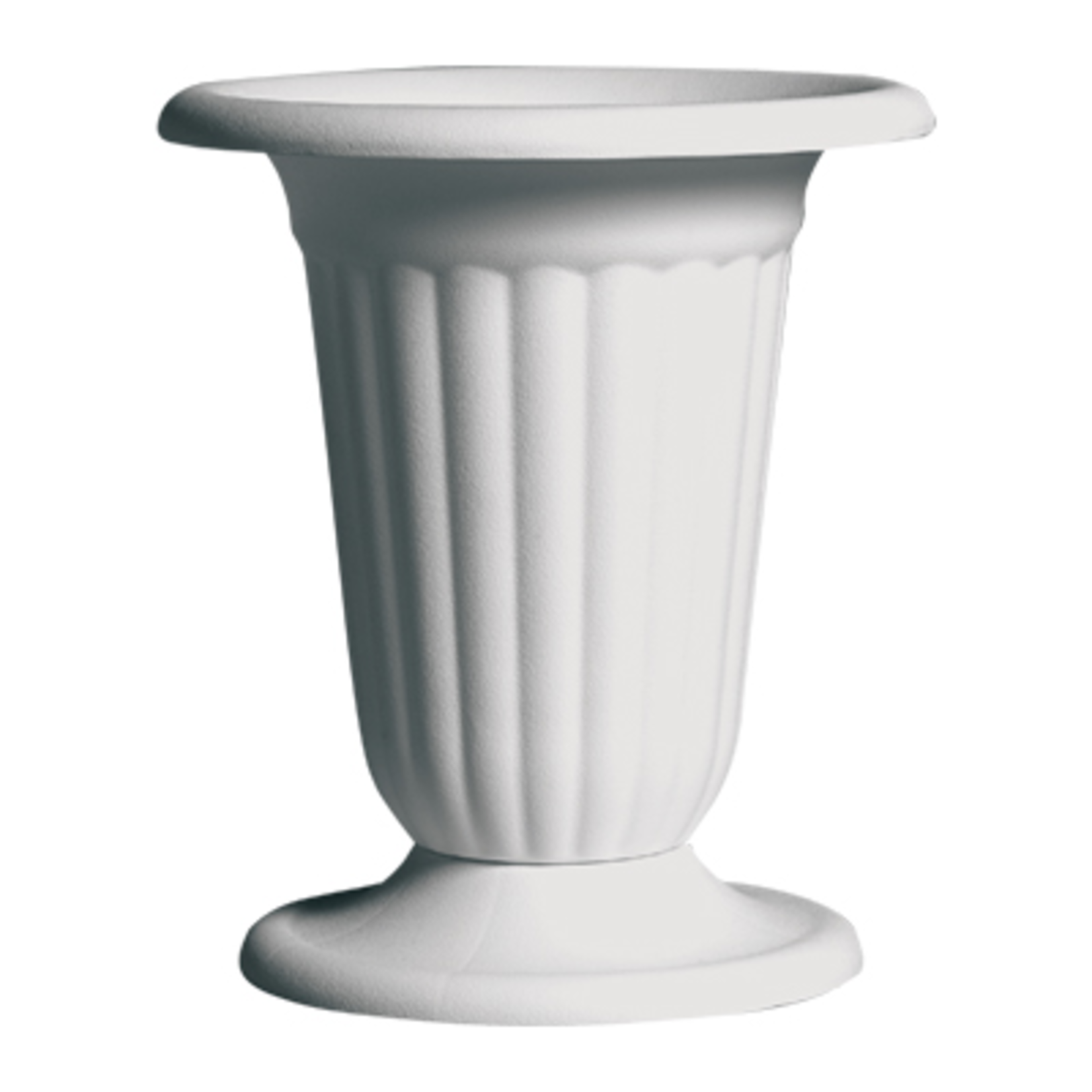 11 1/4" Pedestal Urn - White