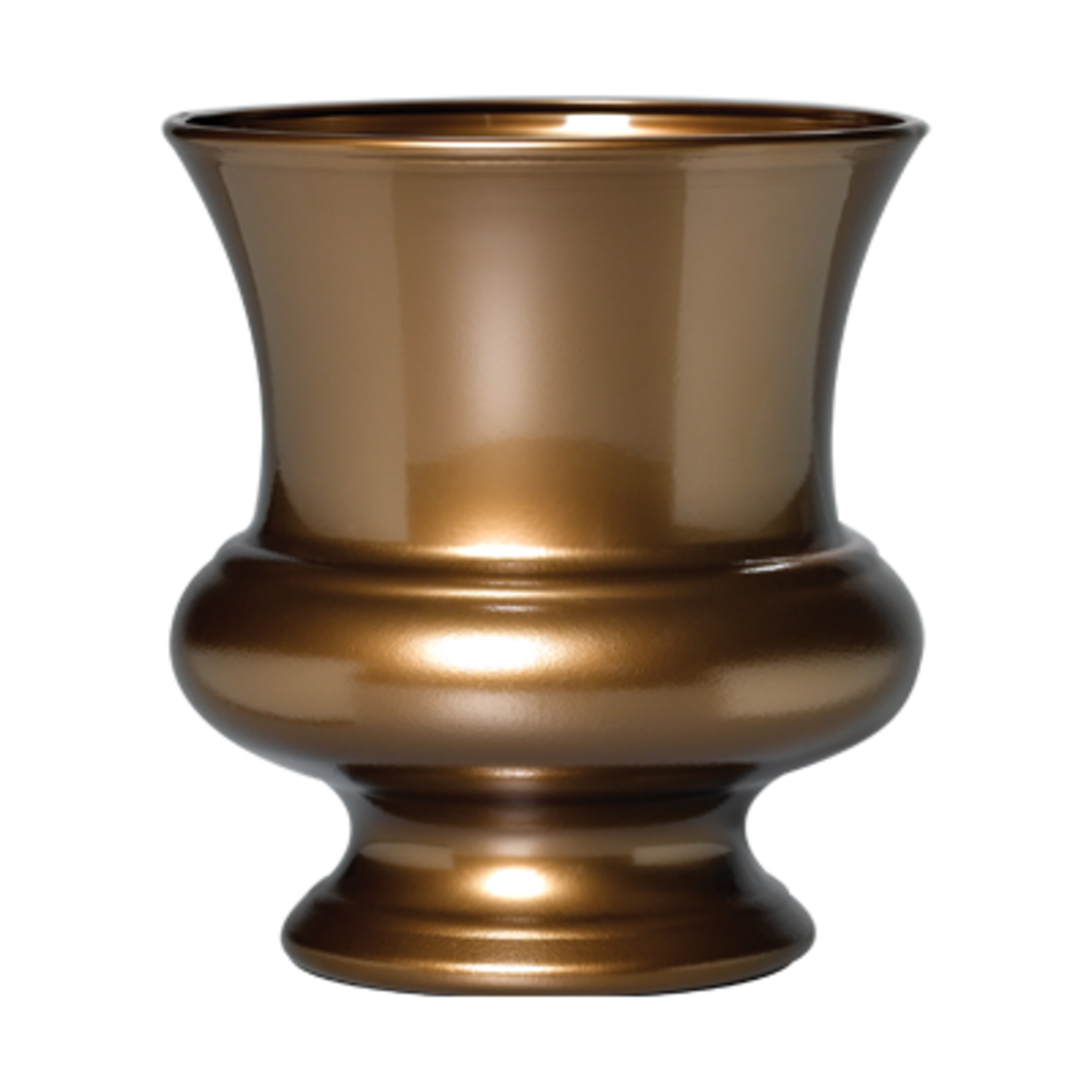 9 1/2"" Designer Urn - Antique Brass