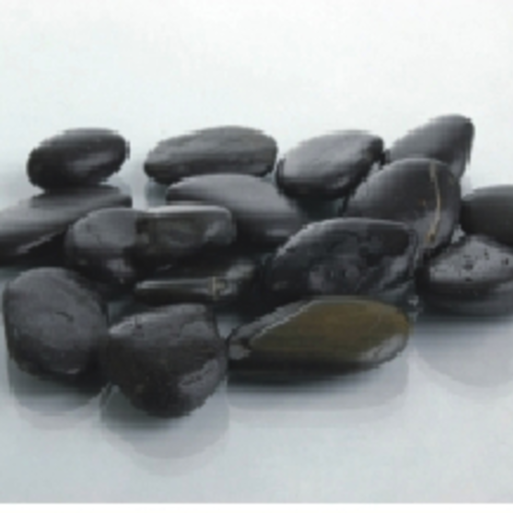 BLACK River Rocks PEBBLES (10lbs/bag)0.8-1CM, BLACK, 10 LBS/BAG