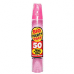 Bright Pink Plastic Cups 12oz 50ct